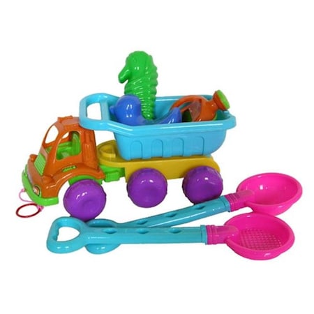 Sunshine Trading Sunshine Trading YS-1214 Dump Truck Sand Toy - 7 Piece Set YS-1214